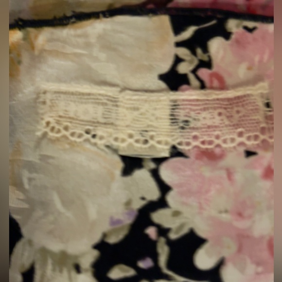Holly Harp Vintage Flowered Silk Dress, sz S - Picture 12 of 12